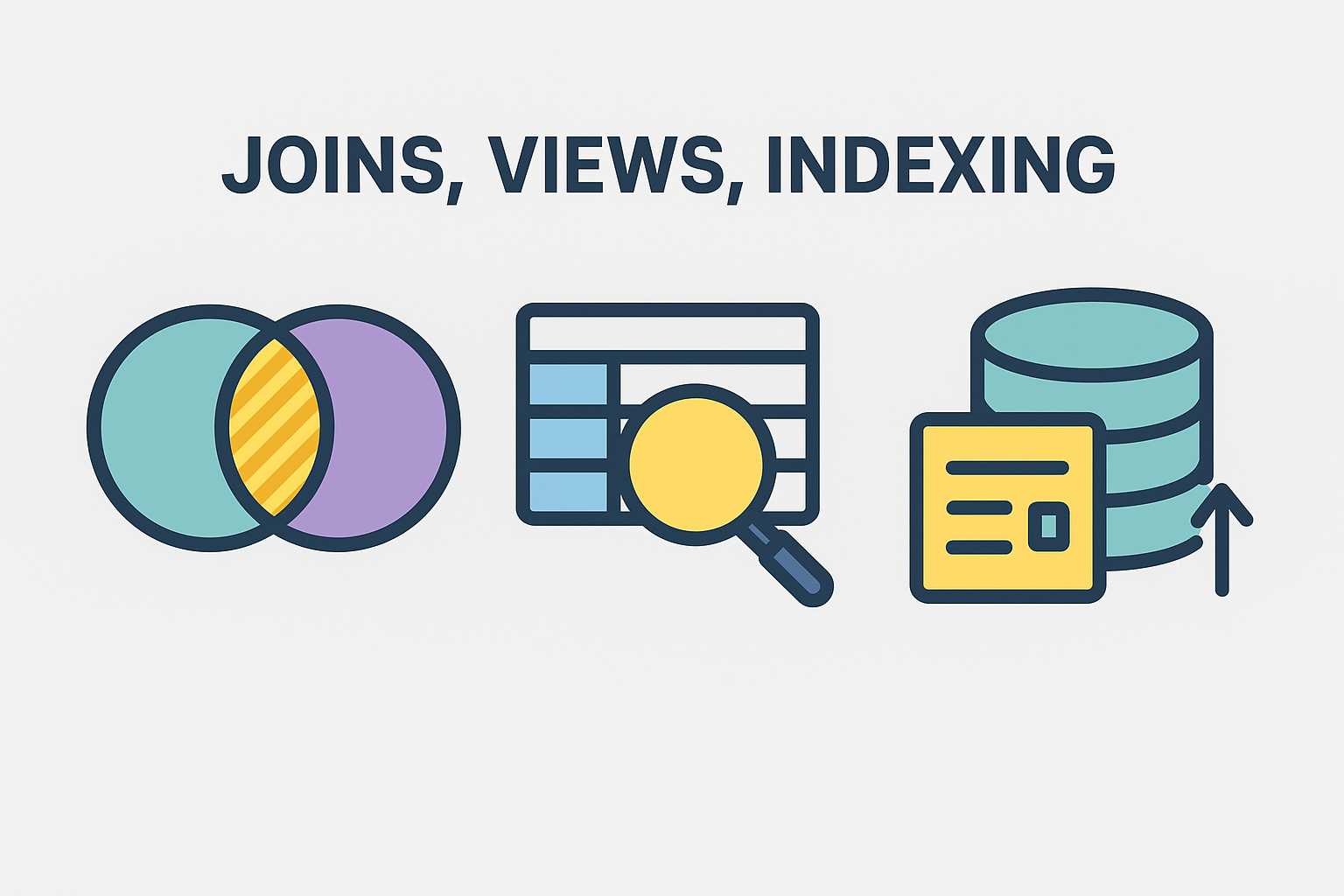 Joins, Views, Indexing